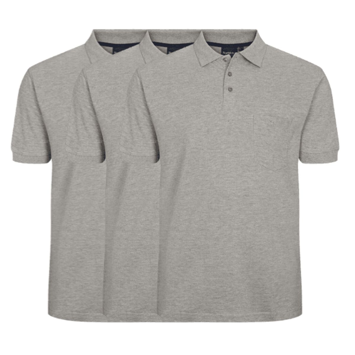 North 56°4 3-pack Polo 99011 0050-7x-large