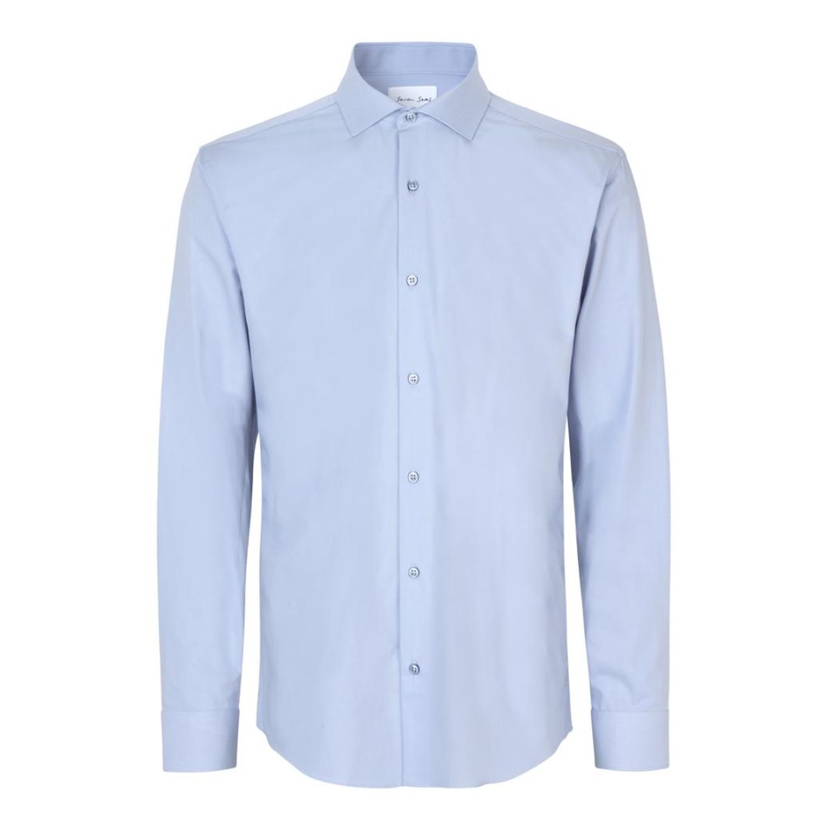 Seven Seas Hybrid Skjorte Modern Fit S50 Light Blue_45/46-2xl