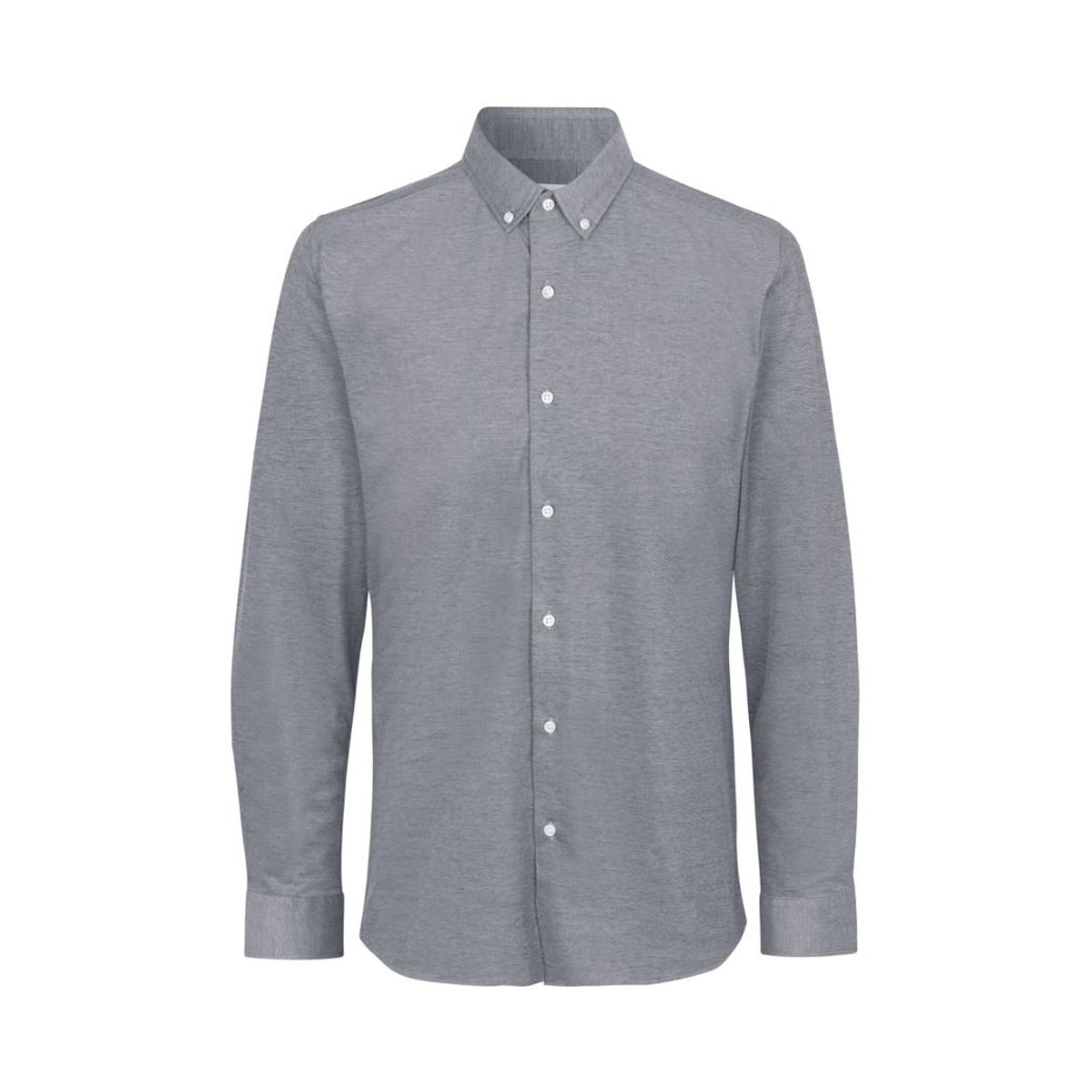 Seven Seas Jersey Skjorte Modern Fit S84 Grå