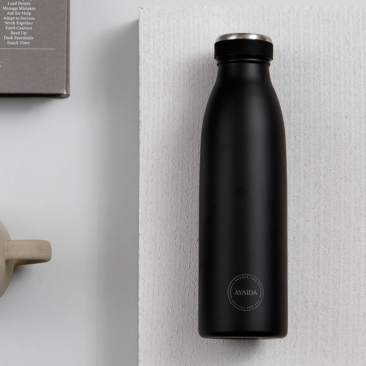 Drikkeflaske 500 ml - Matte Black