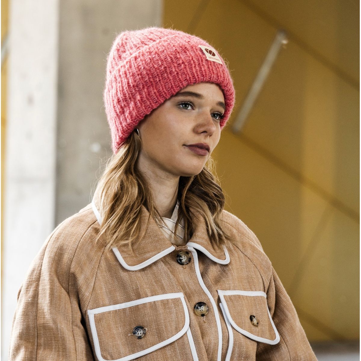 Hue i uld fra Coffee Beanies - Pink