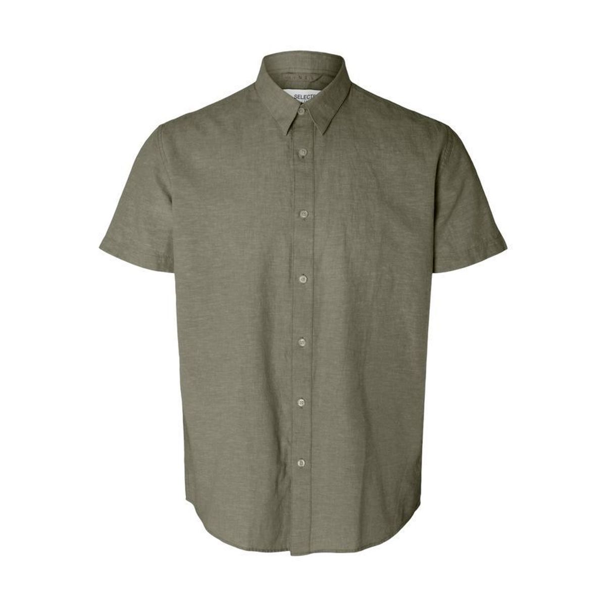 SLHREGNEW-LINEN SHIRT SS CLASS