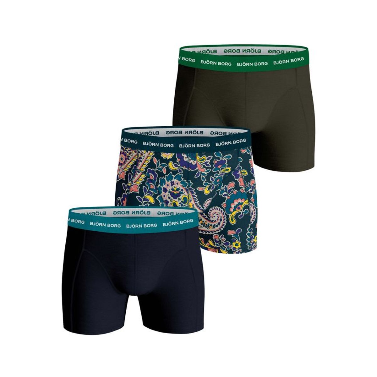 COTTON STRETCH BOXER 3p, MULTIPACK 12