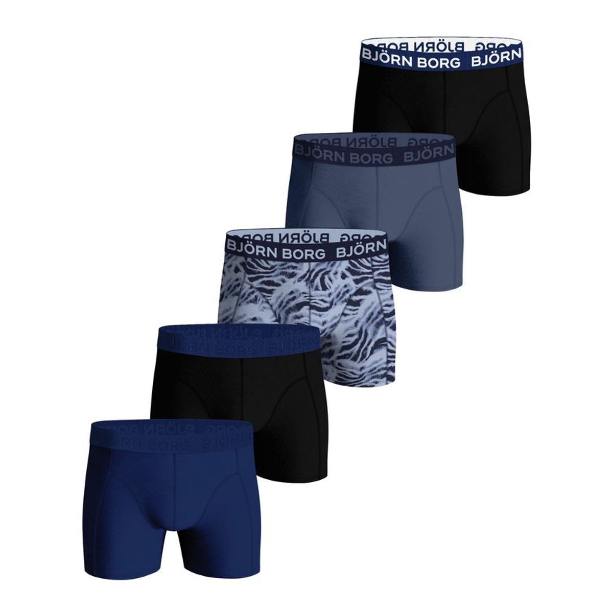 COTTON STRETCH BOXER 5p, MULTIPACK 7