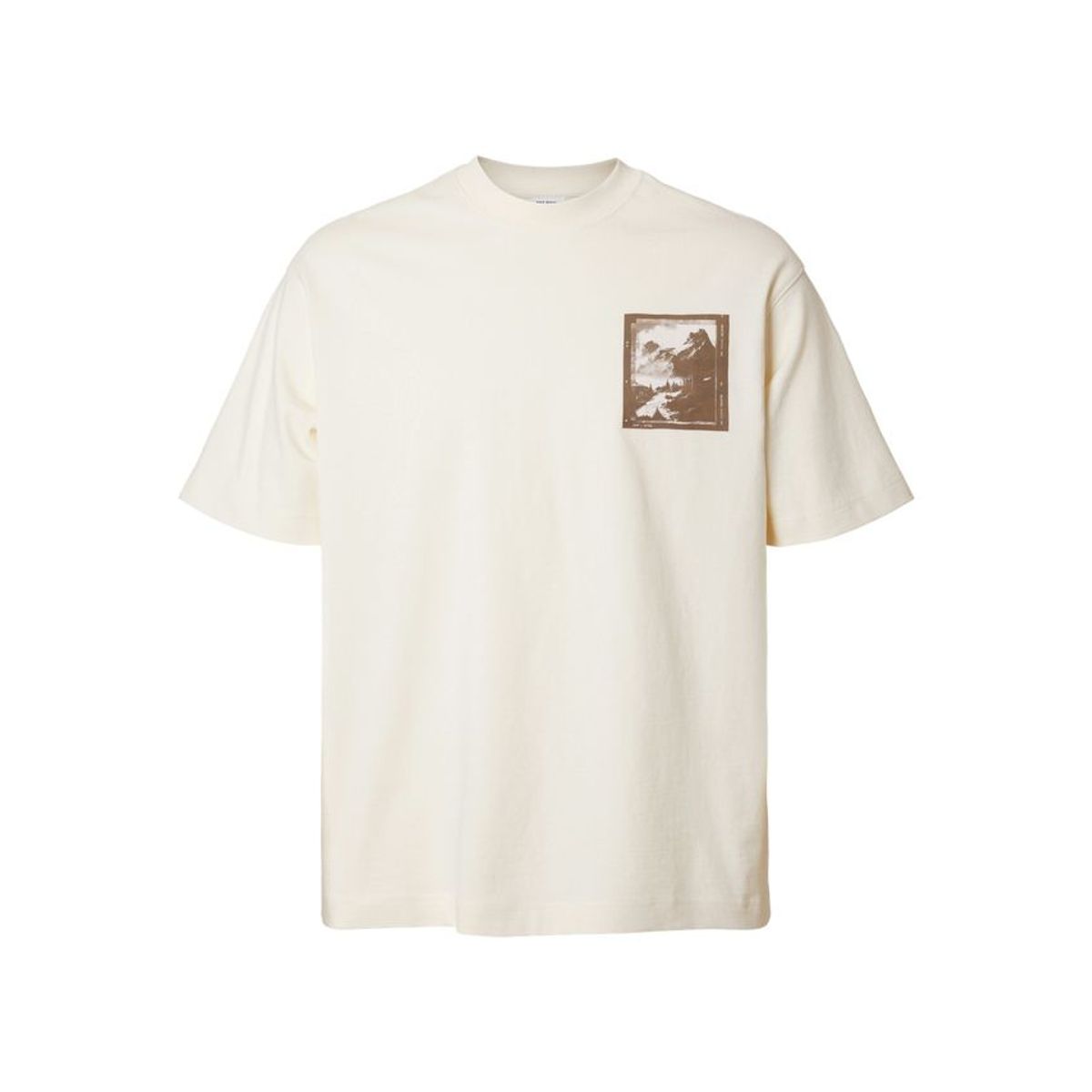 SLHLOOSENORMAN PRINT SS O-NECK TEE