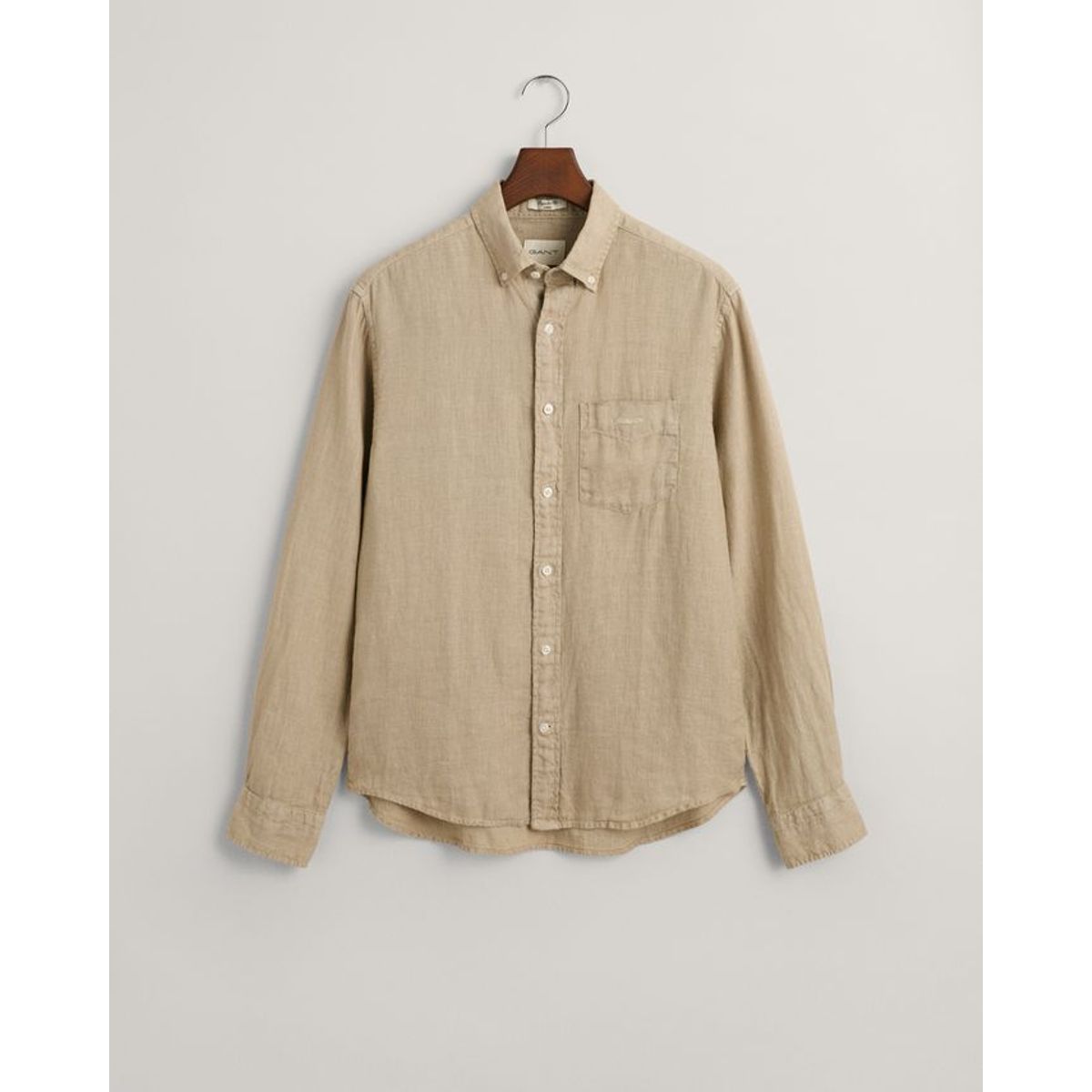 REG GMNT DYED LINEN SHIRT