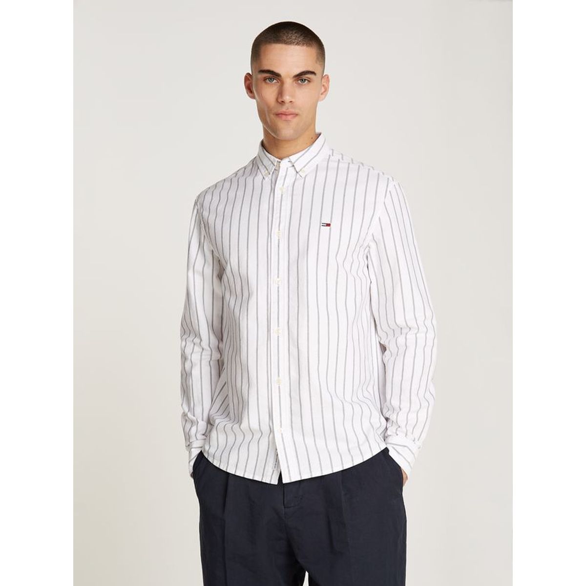 TJM REG OXFORD STRIPE SHIRT