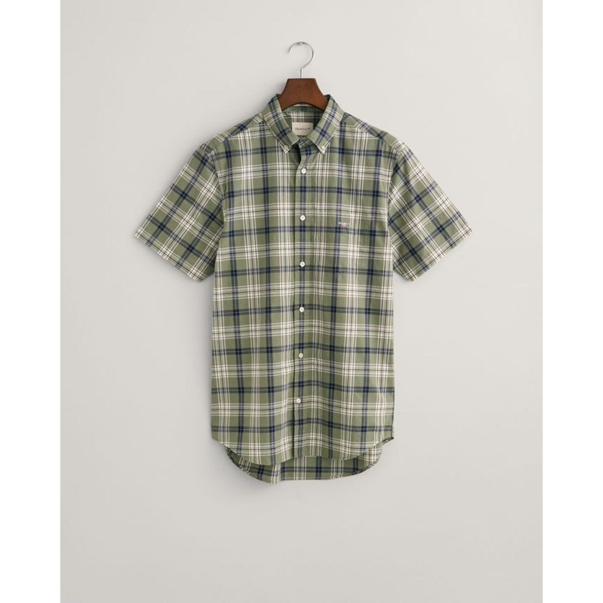 REG POPLIN CHECK SS SHIRT