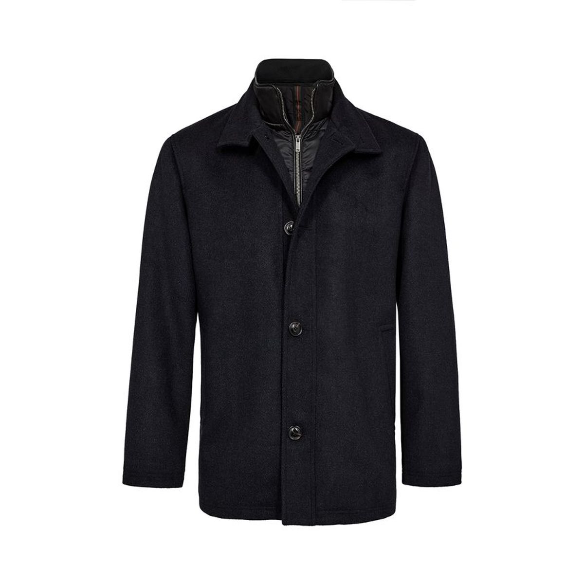 Regular fit wool jacket