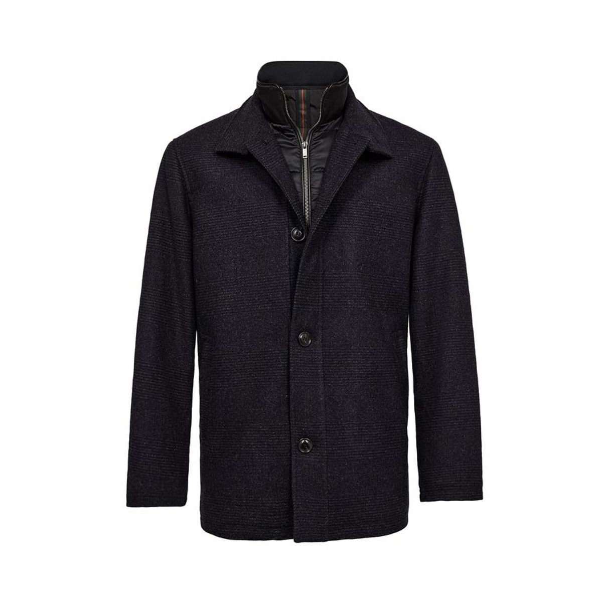 Regular fit wool jacket