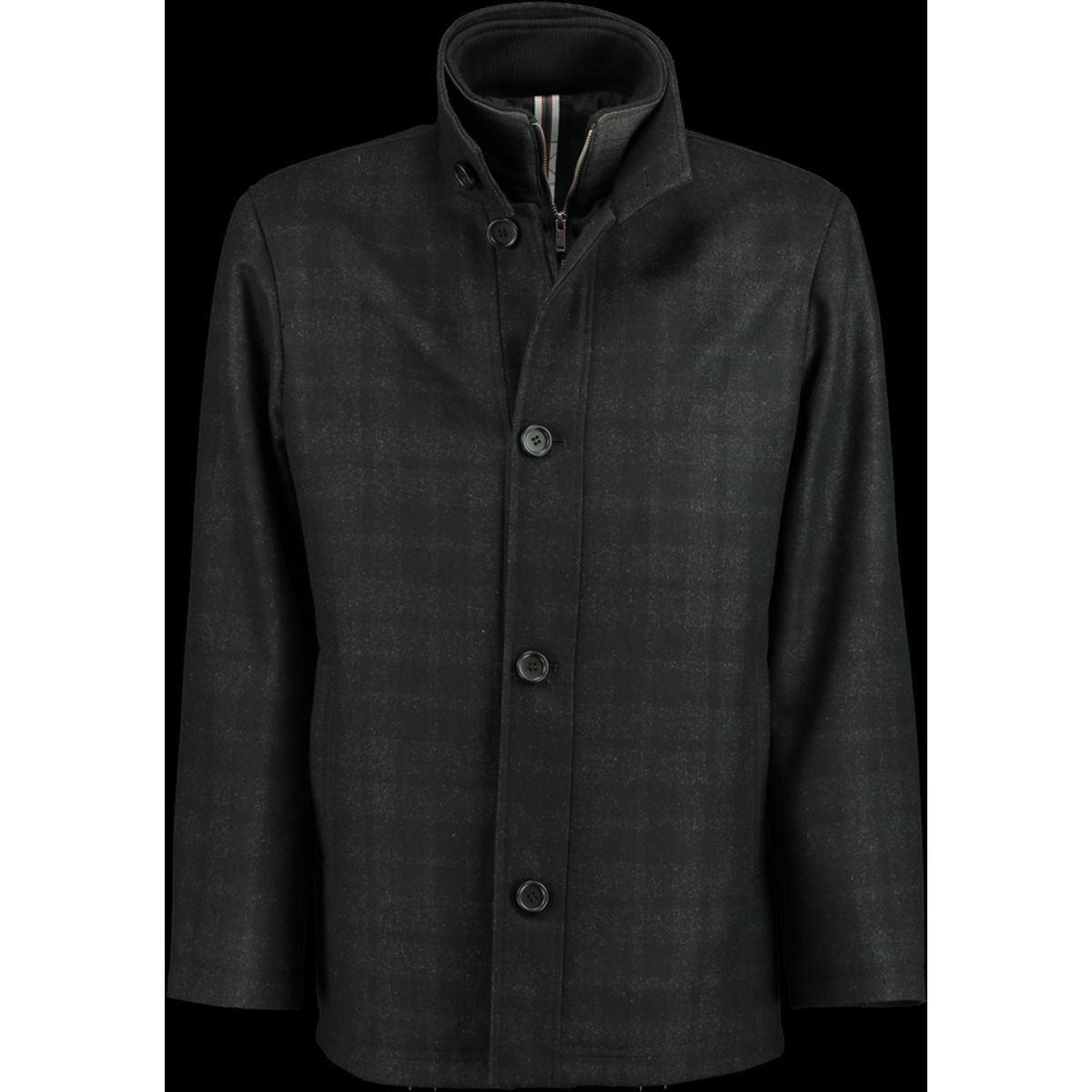 Regular fit wool jacket