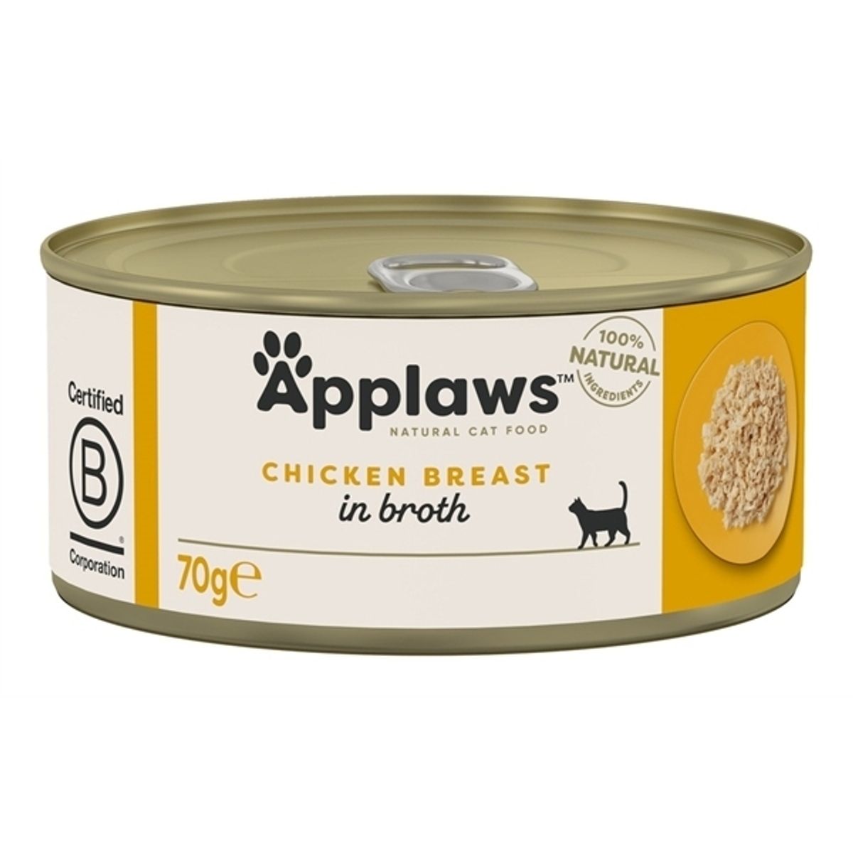 Applaws Cat Dåsemad, Chicken Breast in Broth, 70g