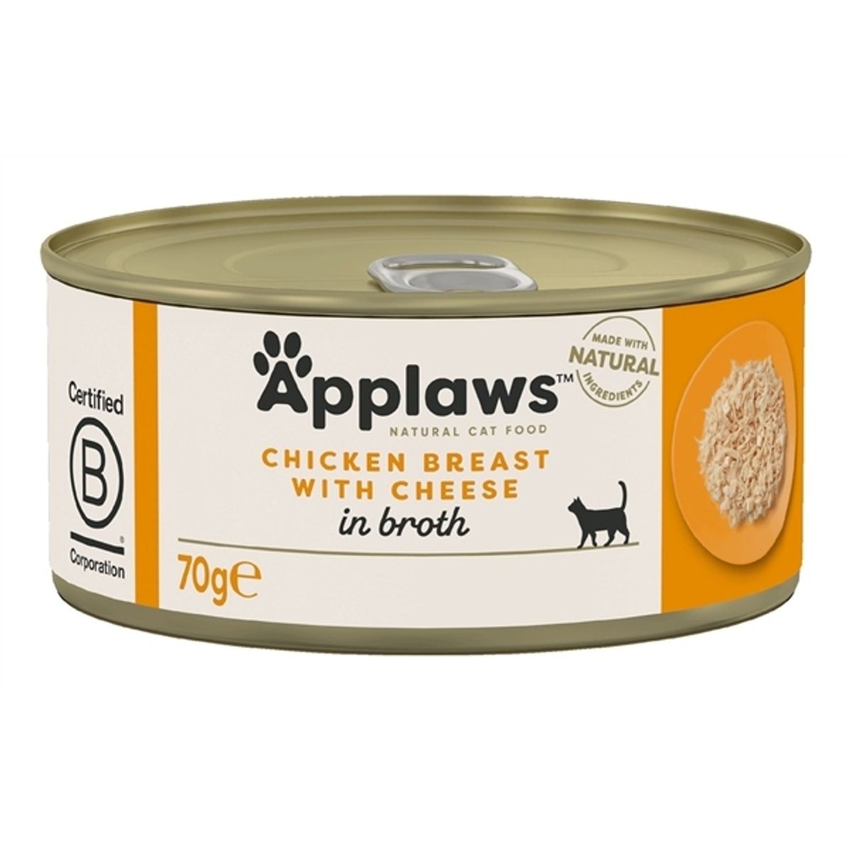 Applaws Cat Dåsemad, Chicken Breast & Cheese in Broth,70g