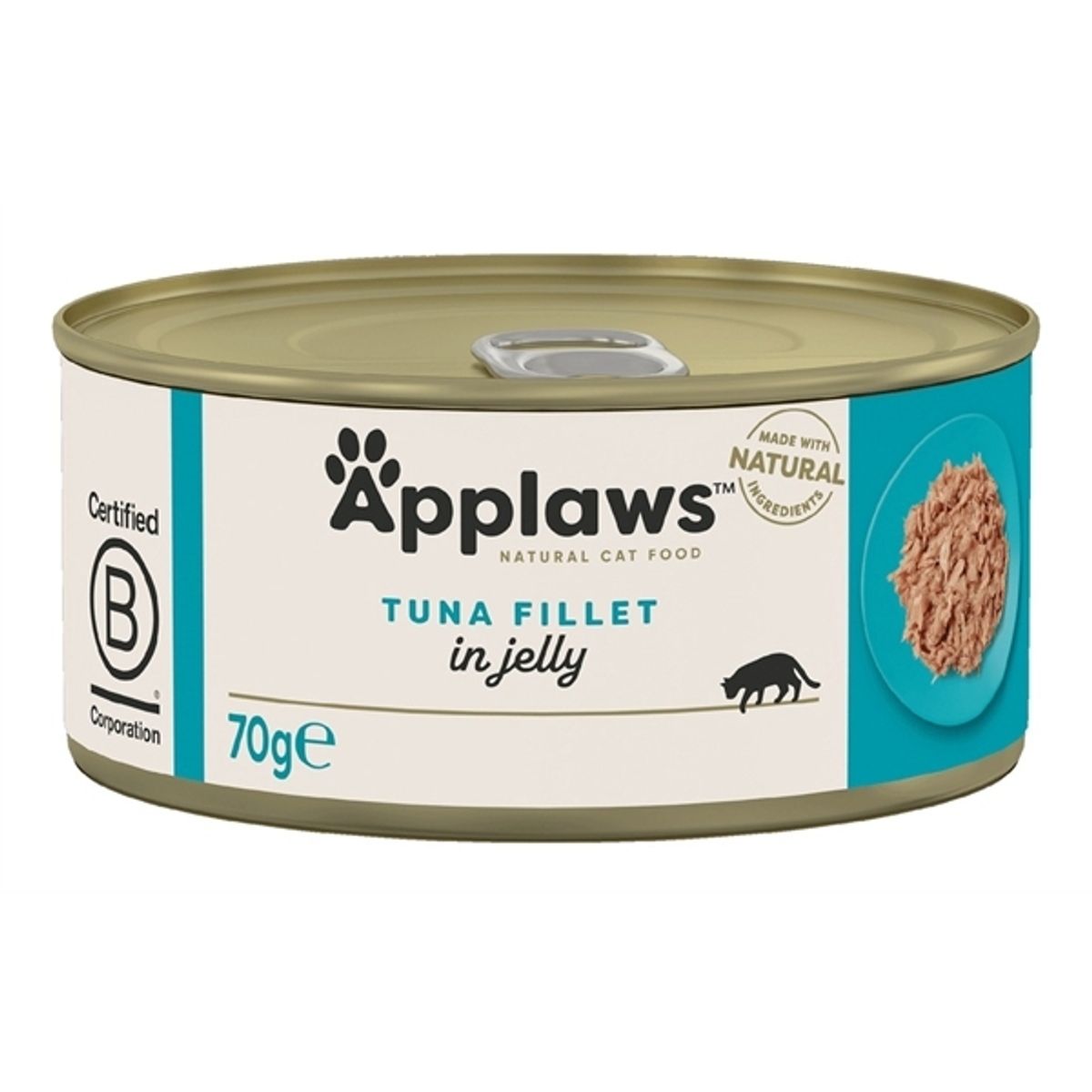 Applaws Cat dåsemad, Tuna Fillet in Jelly, 70g