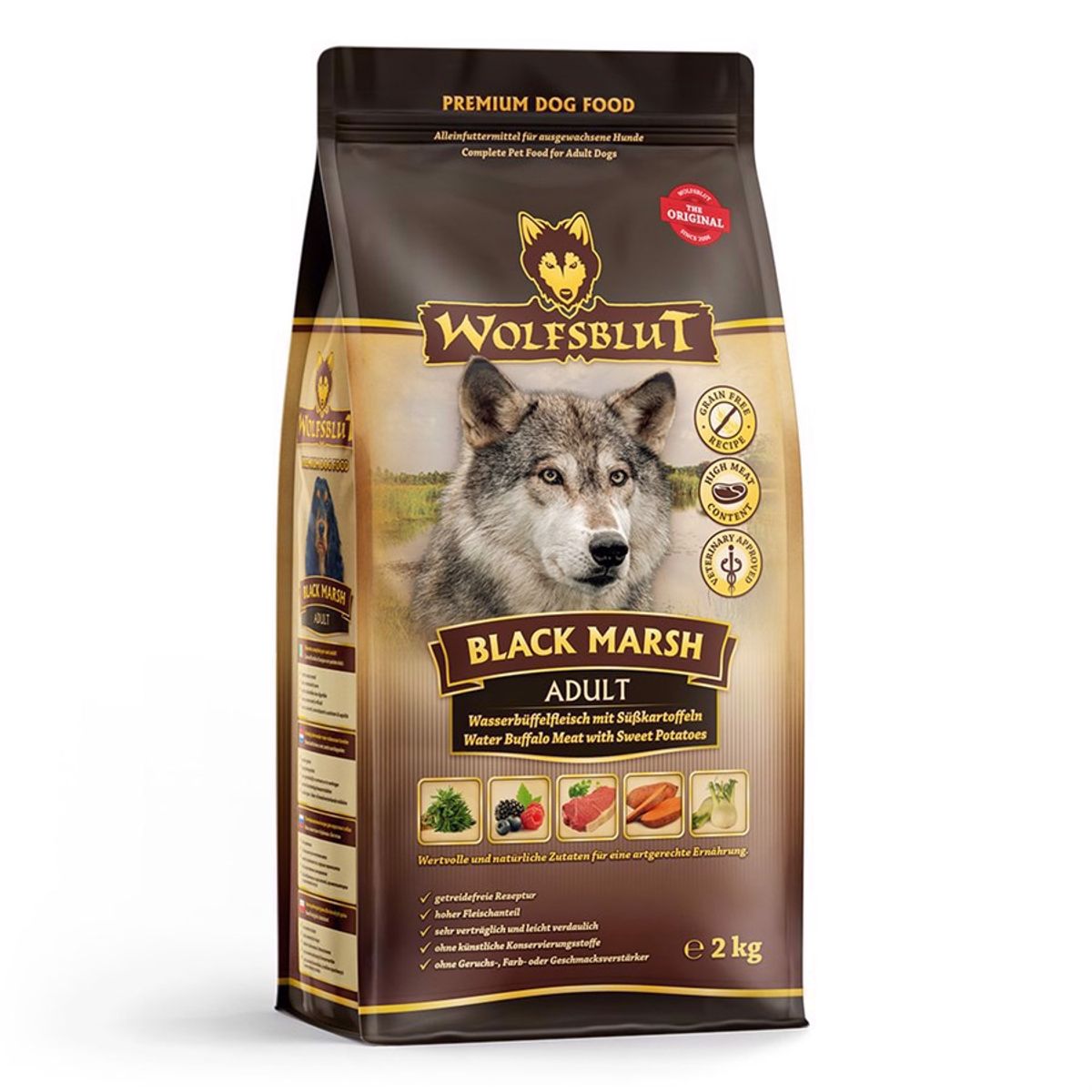 WolfsBlut Black Marsh Adult hundefoder, 2 kg