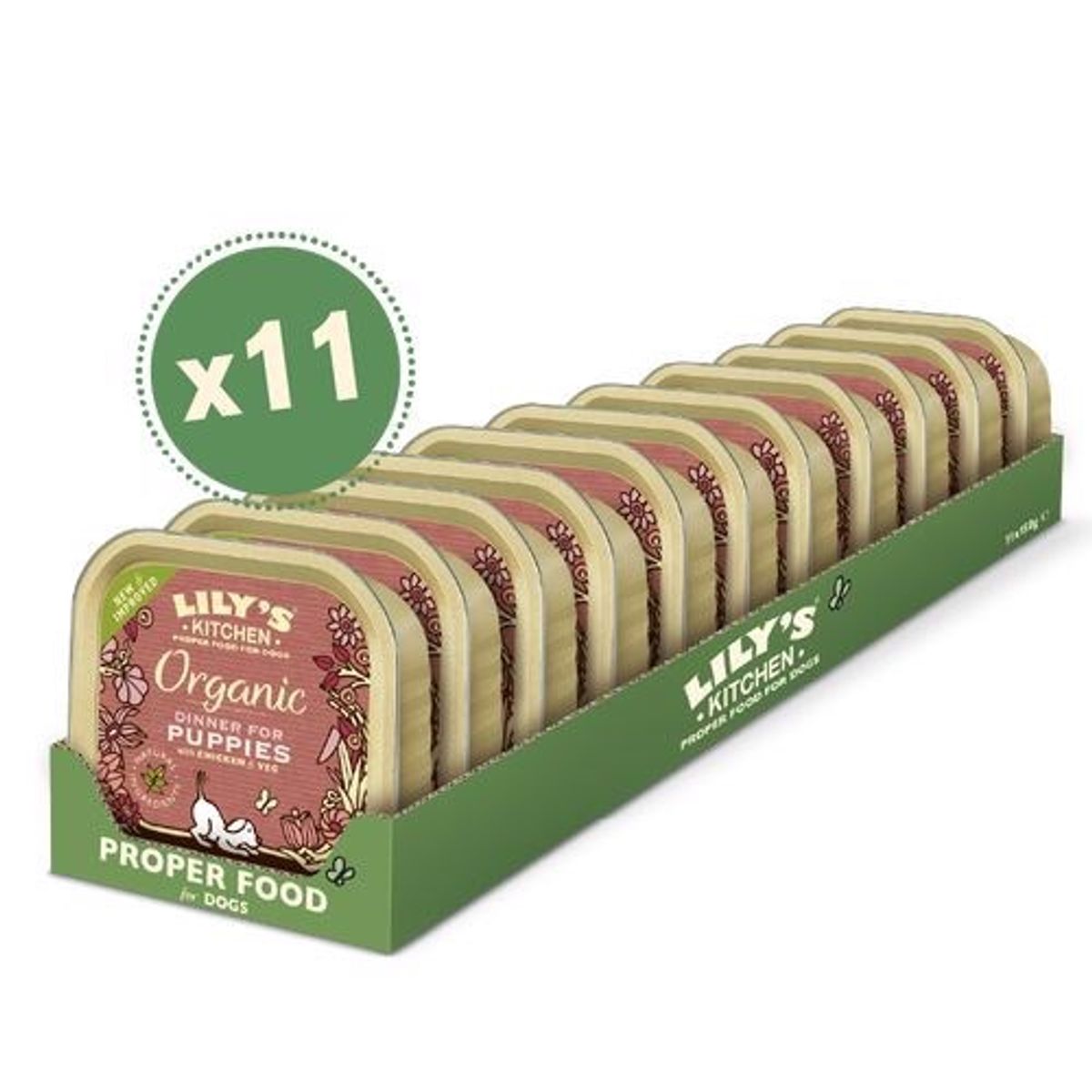 Lilys Kitchen Paté Organic Dinner for Puppies, 11 x 150g