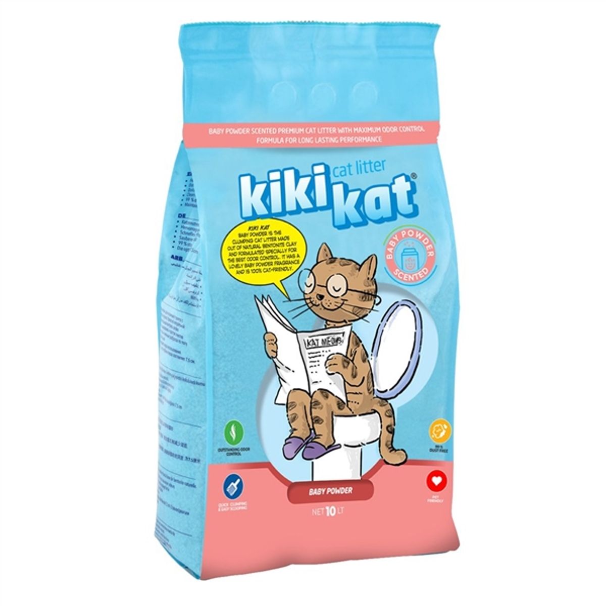 KIKI KAT kattegrus, med babypudder, 5 liter