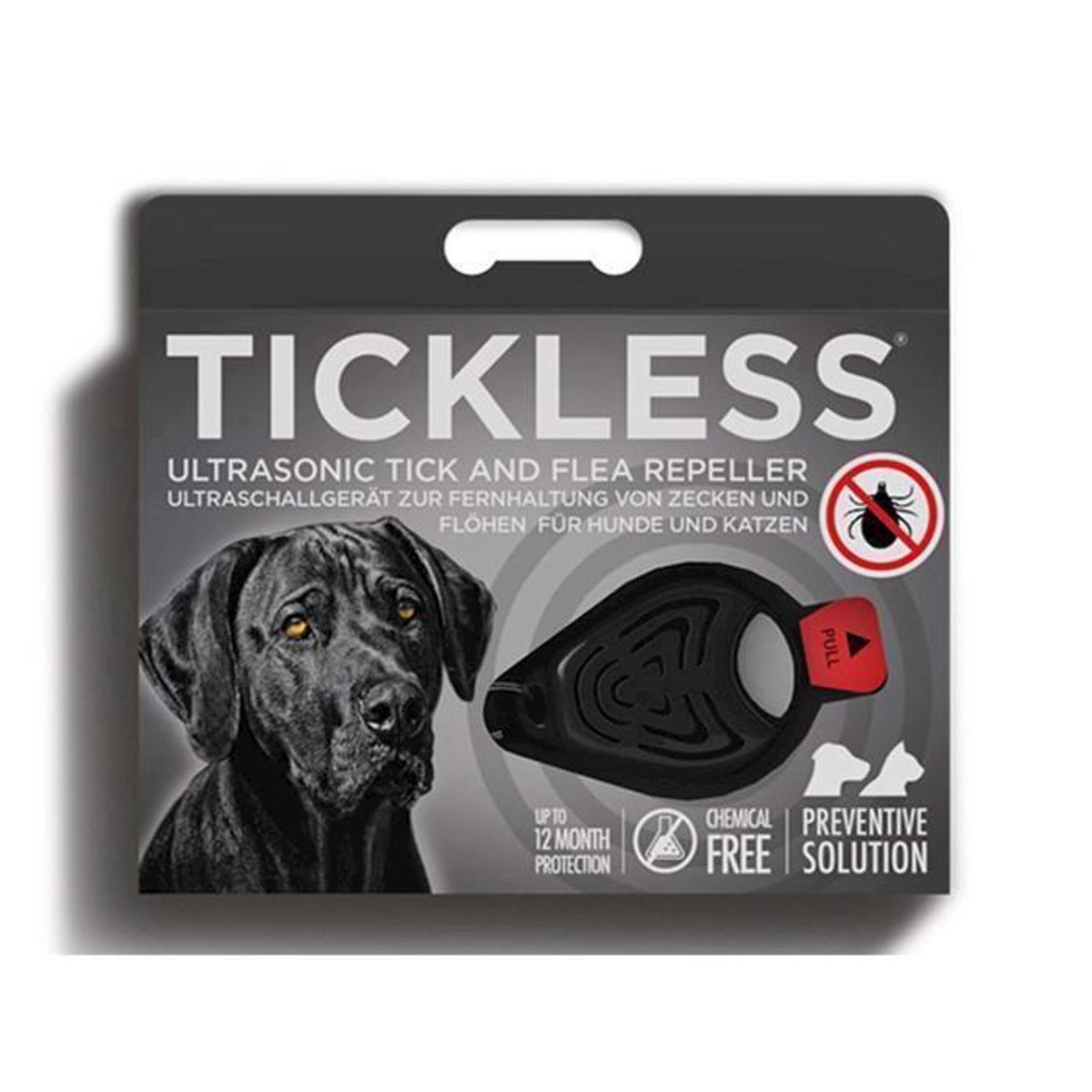 TickLess Pet - ultralyd mod flåter og lopper, Sort