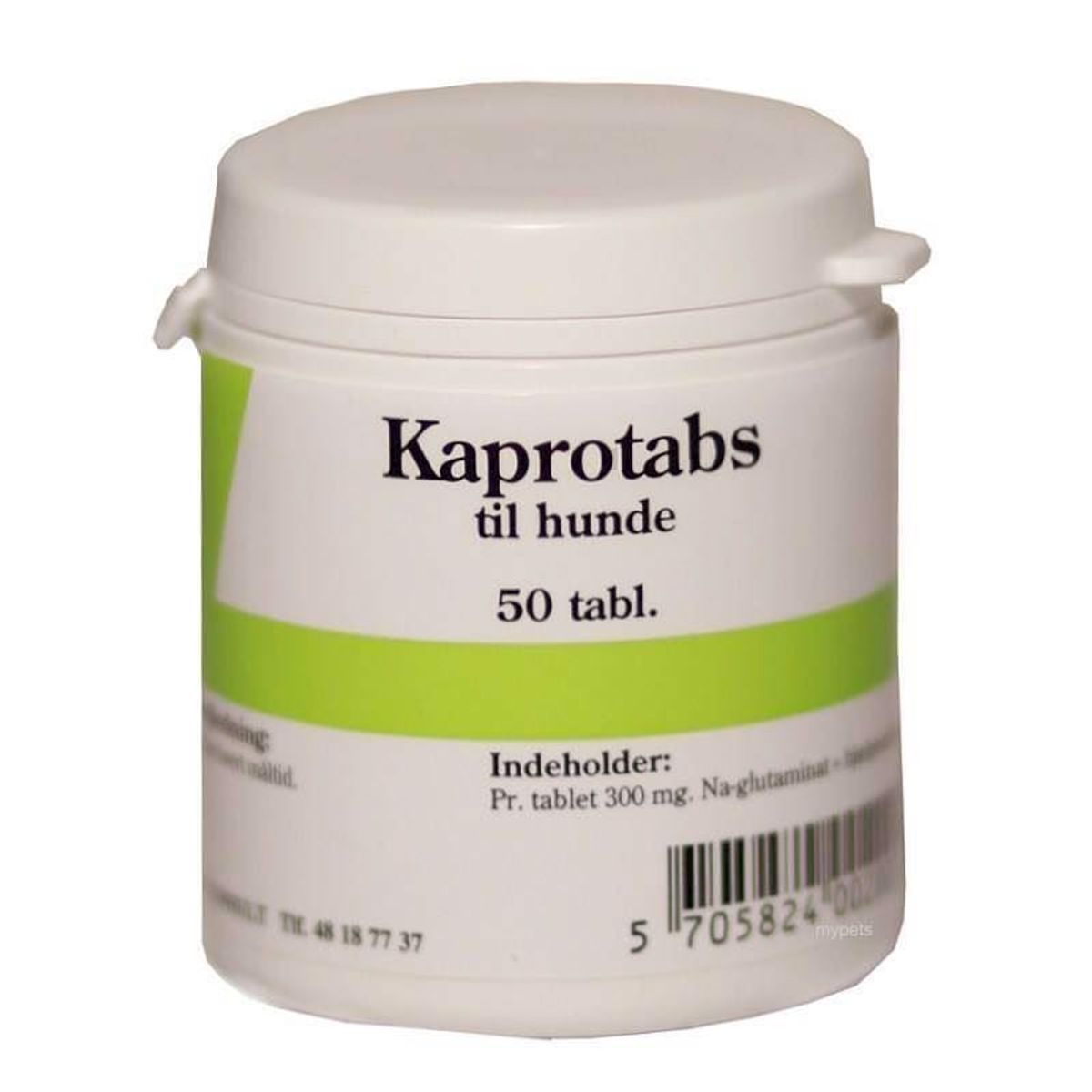 Kaprotabs - mod afføring spisning, 50 tabletter