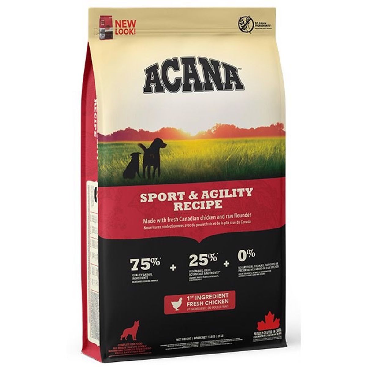 Acana Sport og Agility Recipe, hunderfoder, 11.4 kg