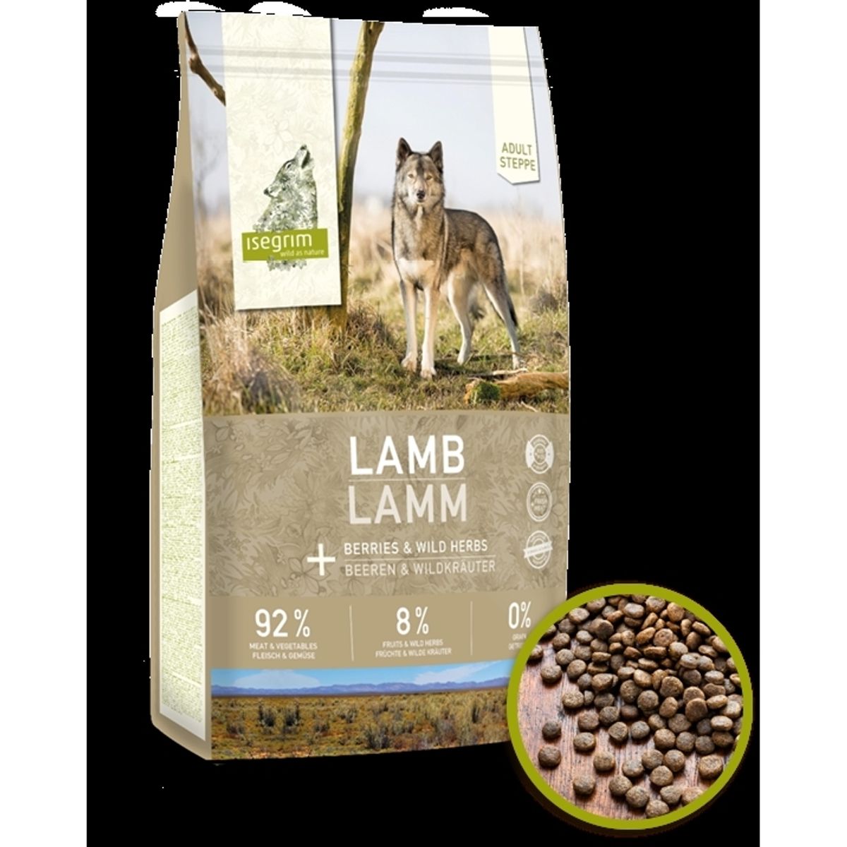 Isegrim Adult Steppe Lamb, 12 kg