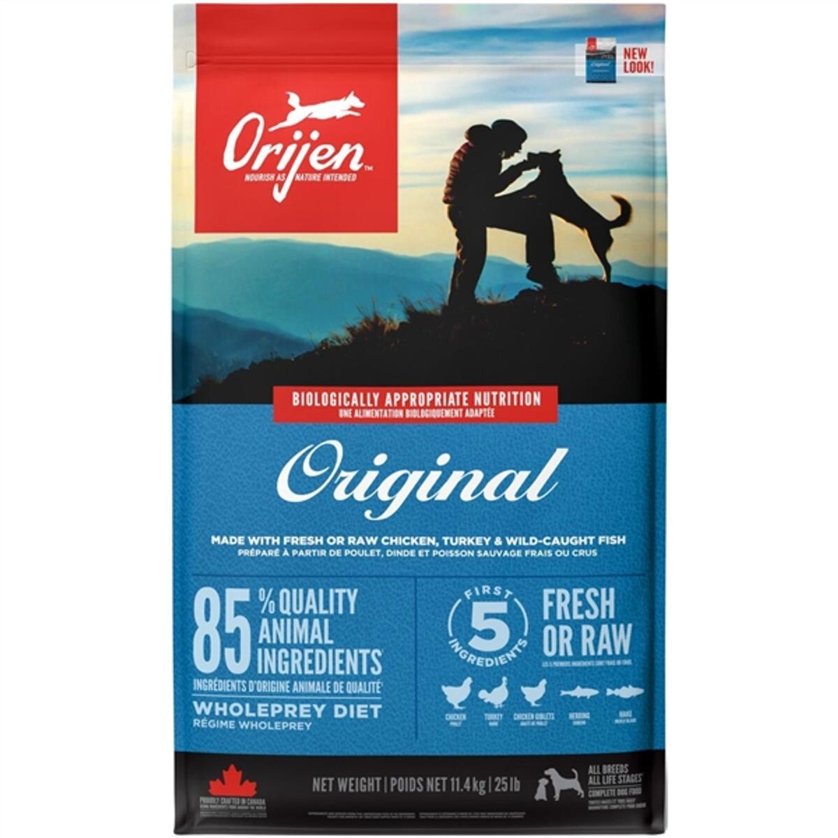 Orijen Original hundefoder, 11.4 kg