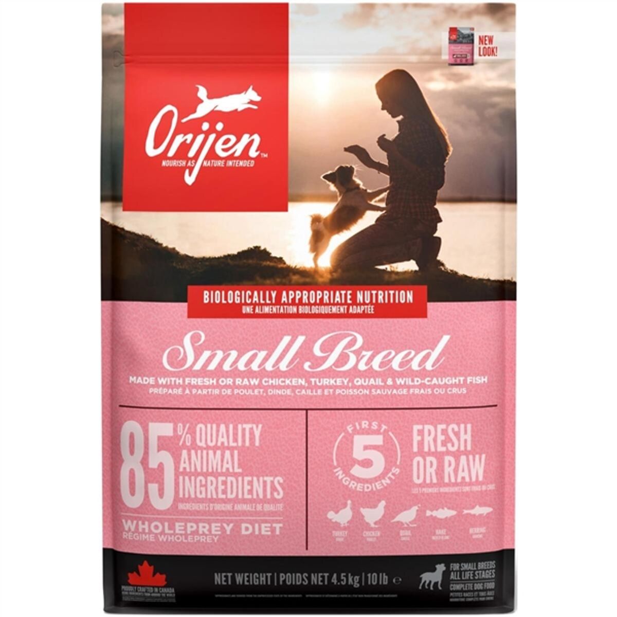 Orijen Adult Small Breed hundefoder, 4.5 kg