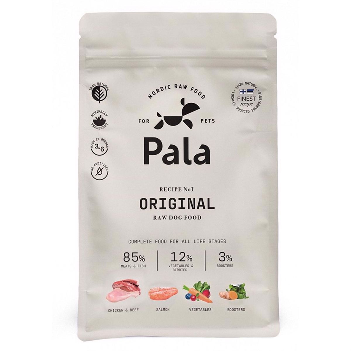 Pala Dog Food Original (kylling/laks/okse), 1 kg