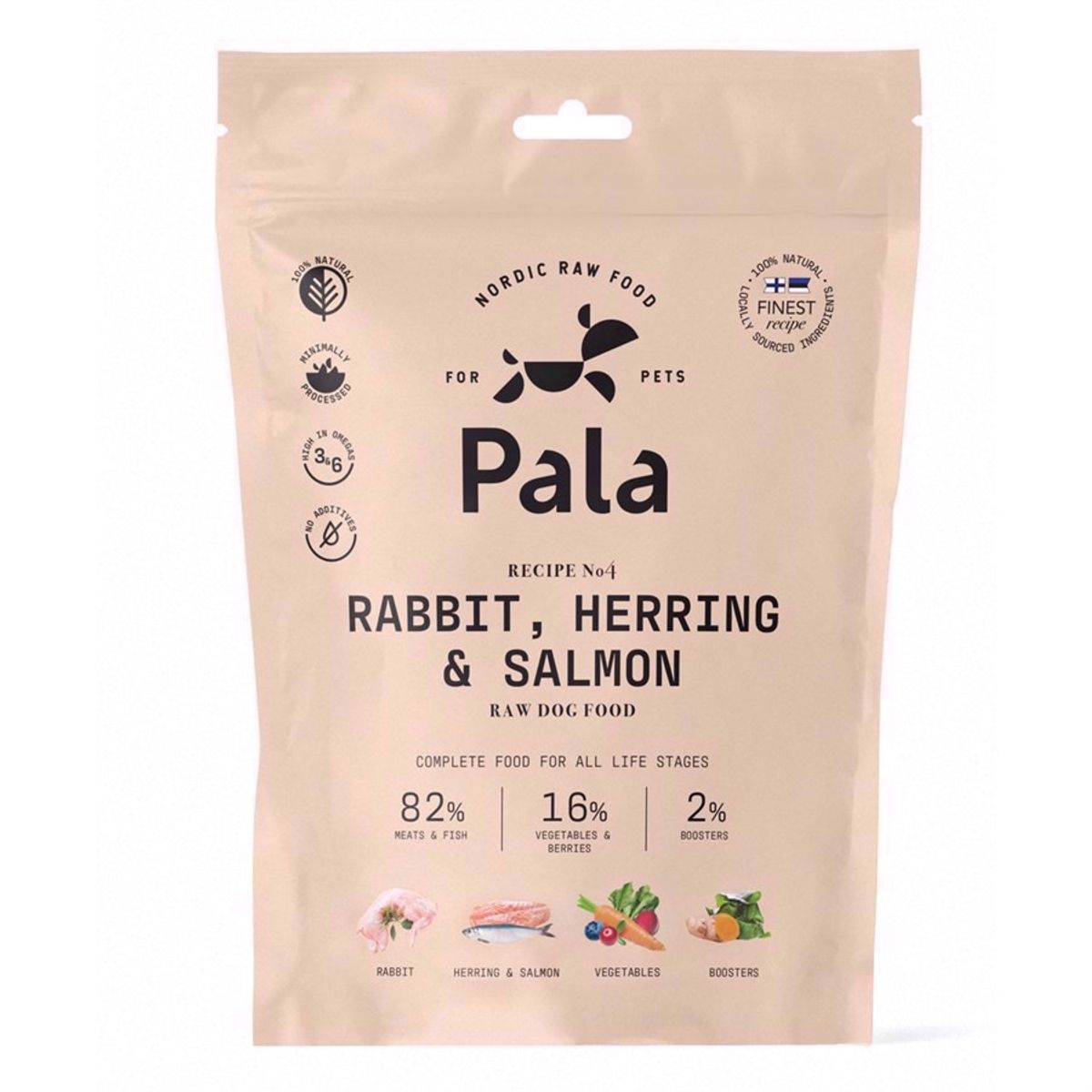 Pala Dog Food Rabbit, Herring & Salmon, 400 g