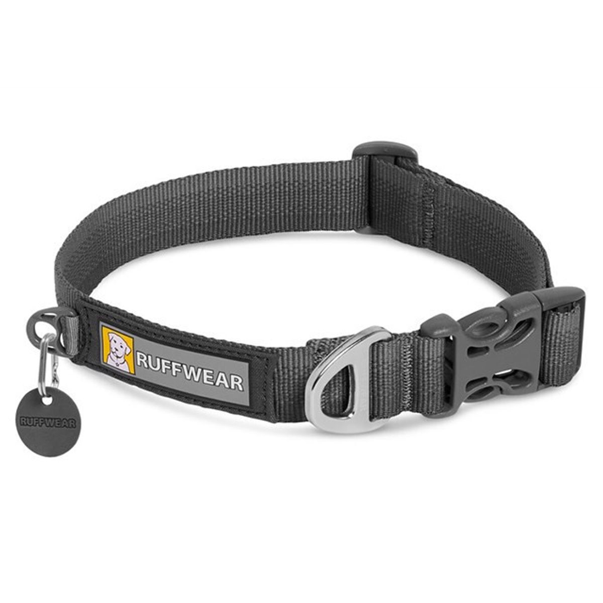 Ruffwear Front Range Halsbånd, Grå, 36 - 51 cm