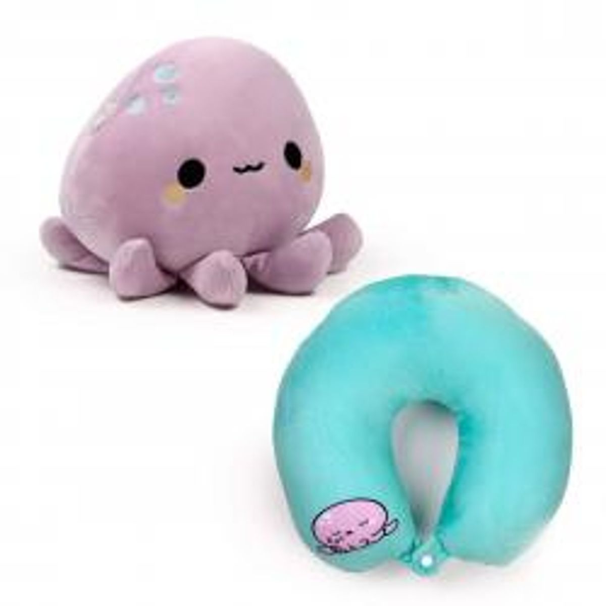 Relaxeazzz Swapseazzz Adoramals Ocean Octopus 2-in-1 Plush Travel Pillow & Toy - Nakkepude