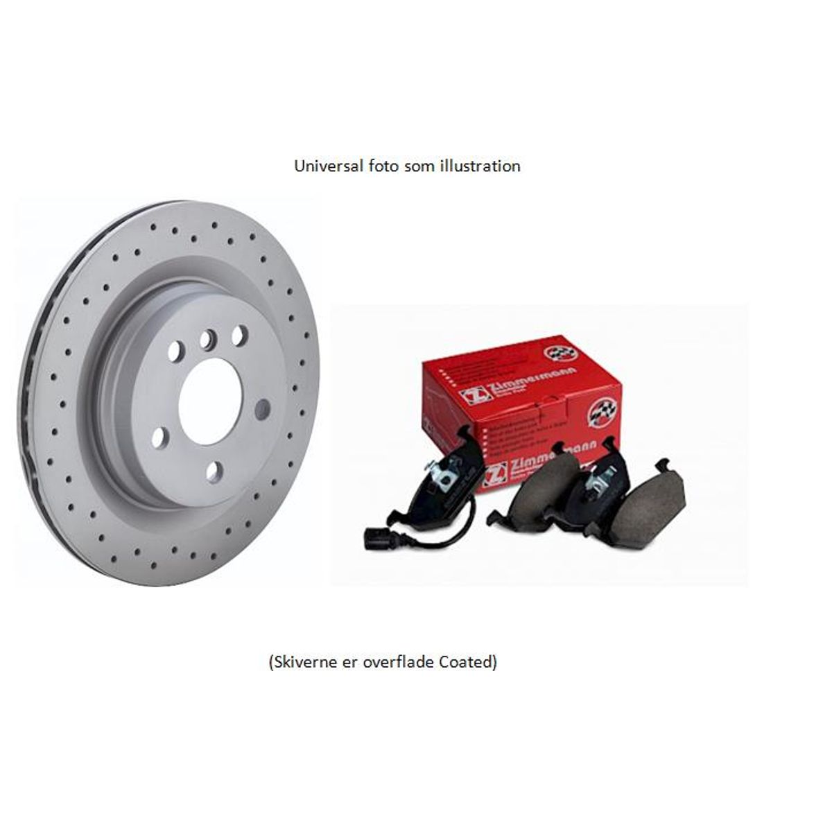 ZIMMERMANN Sportskivesæt med klodser, for og bag - Til BMW E36/E46 (Over 170HK) m.f