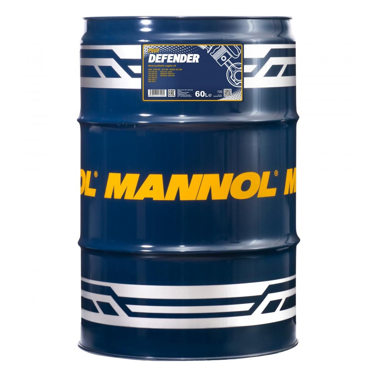 MANNOL Mannol 10W40 60L.(Defender)