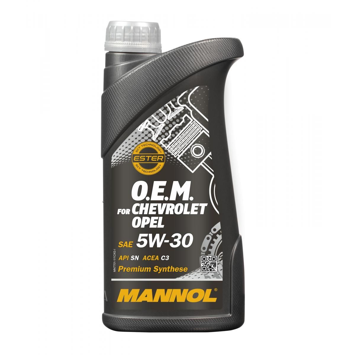 MANNOL Mannol O.E.M. for Chevrolet Opel/PSA 5W-30 1L.