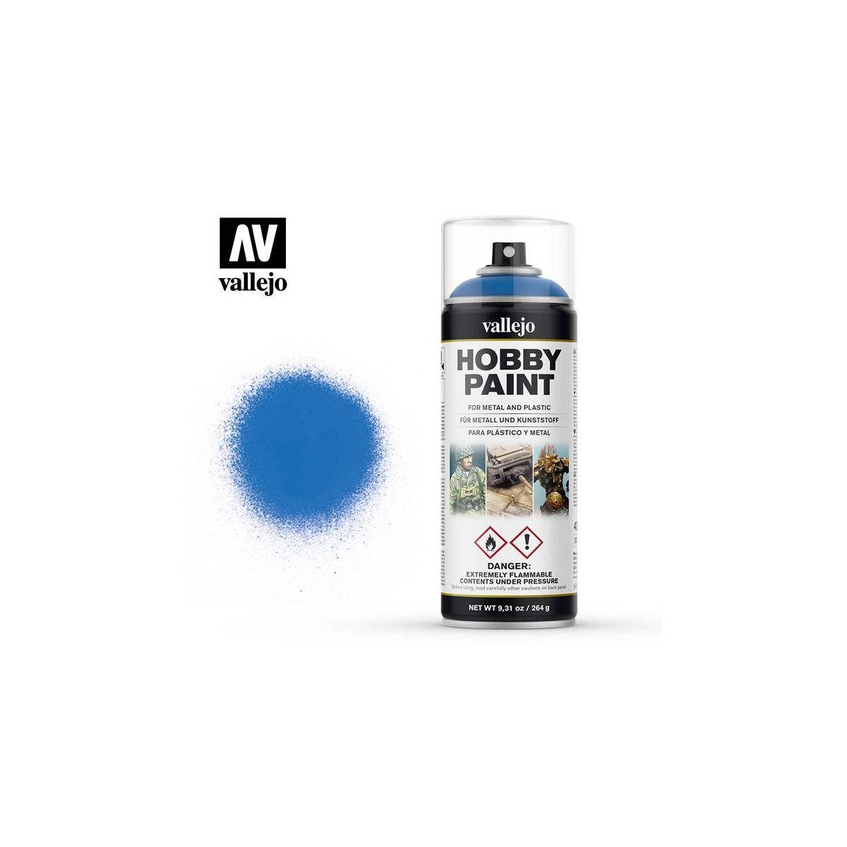 Hobby Paint Primer Basis Fantasy Magic Blue - Spraymaling - Vallejo