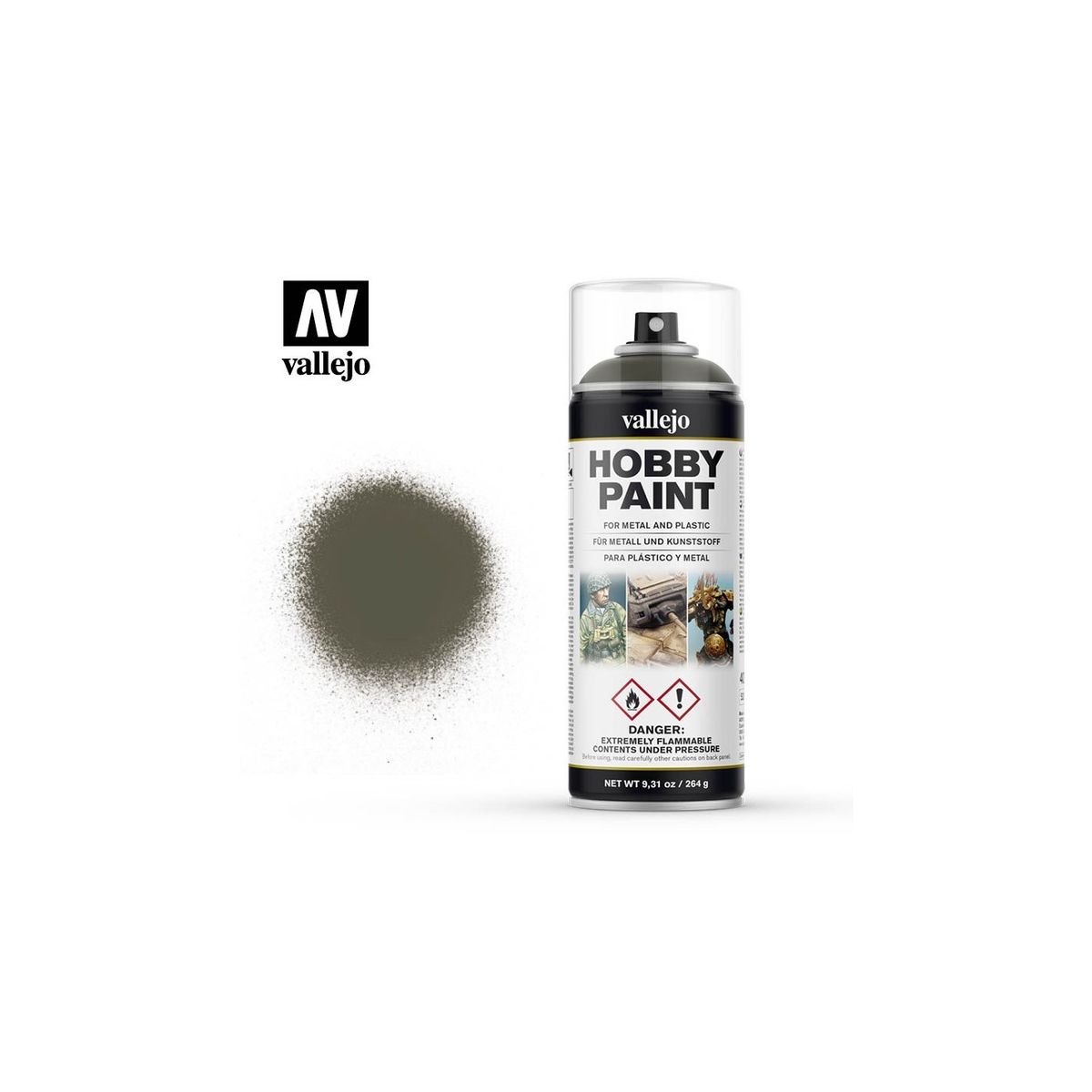 Hobby Paint Primer - Russian Green 4BO - Spraymaling - Vallejo