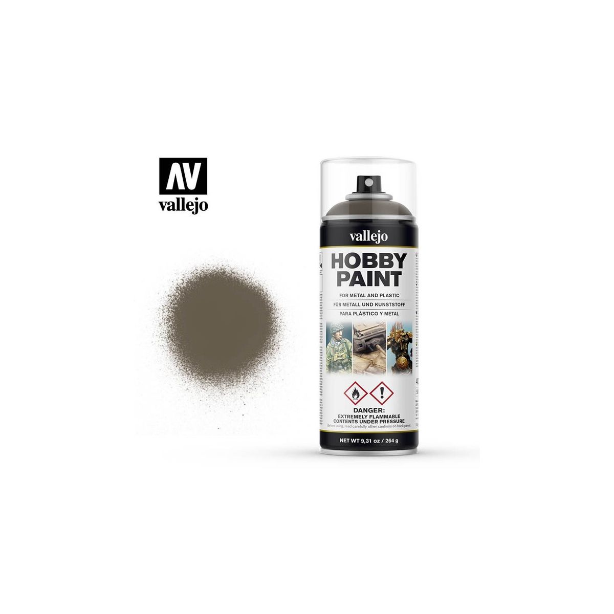 Hobby Paint Primer - US Olive Drab - Spraymaling - Vallejo