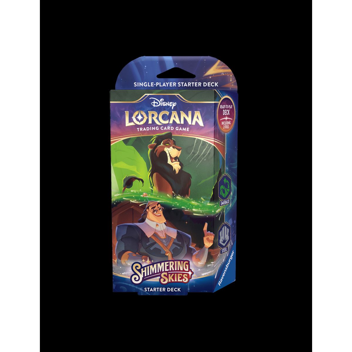 Shimmering Skies Starter Deck - Emerald & Steel - Disney Lorcana TCG