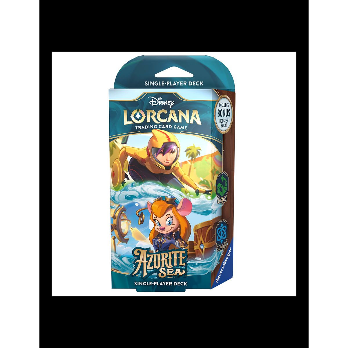 Azurite Sea Starter Deck - Emerald & Sapphire - Disney Lorcana TCG