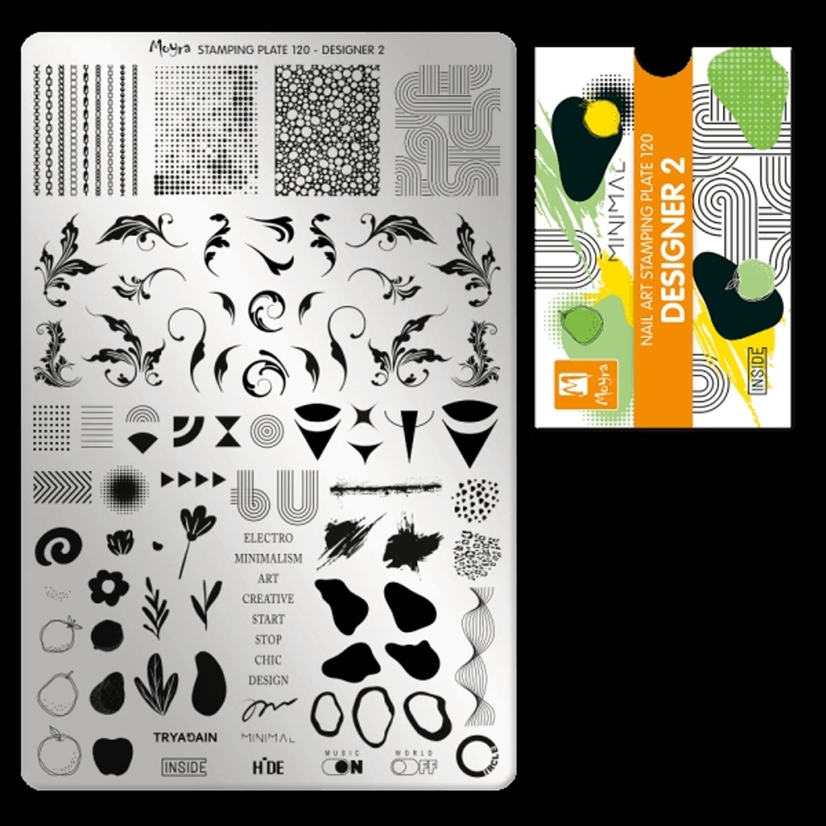 Designer 2, Stamping Plade NO. 120, Moyra