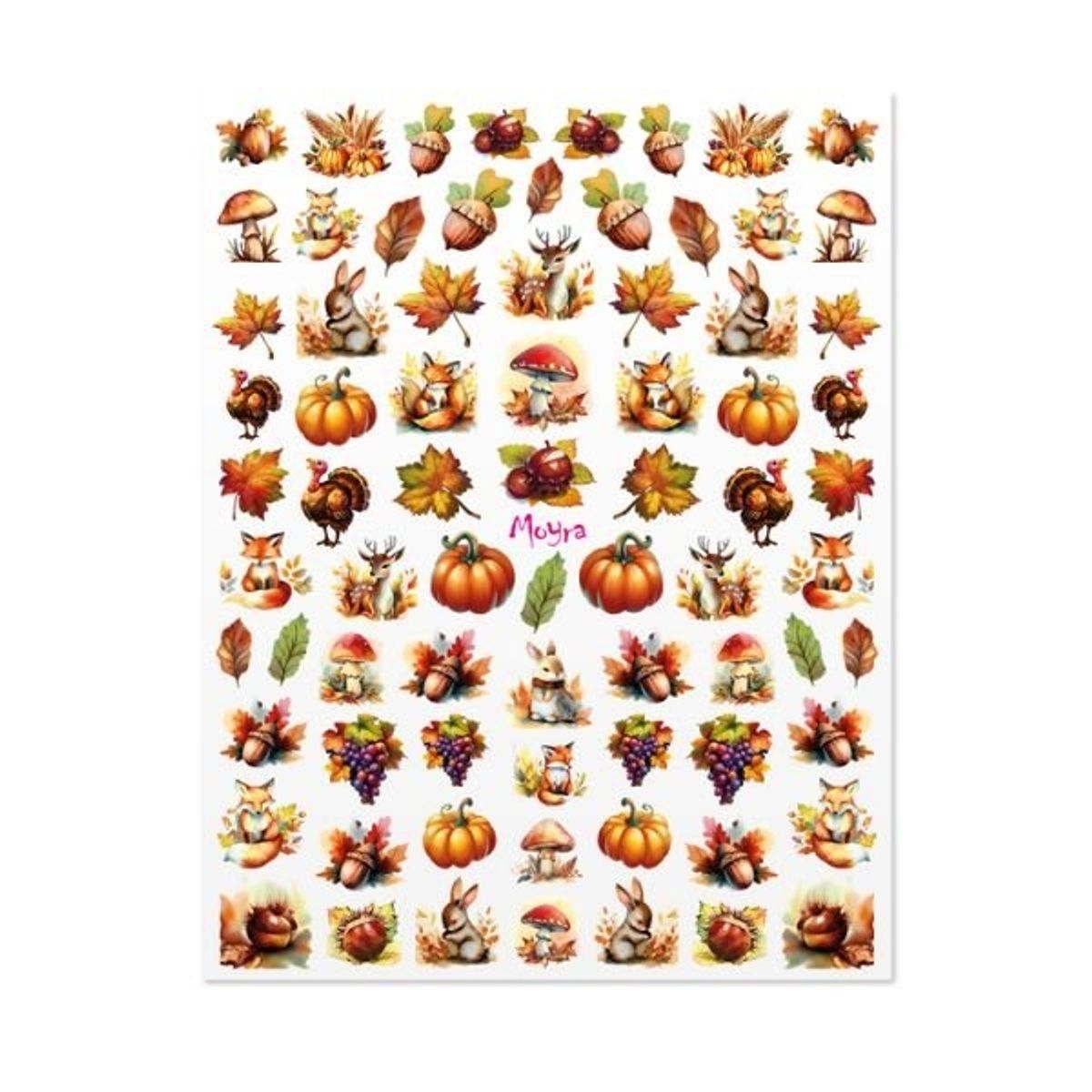 No. 2 Autumn, Water Decal Sticker, Moyra