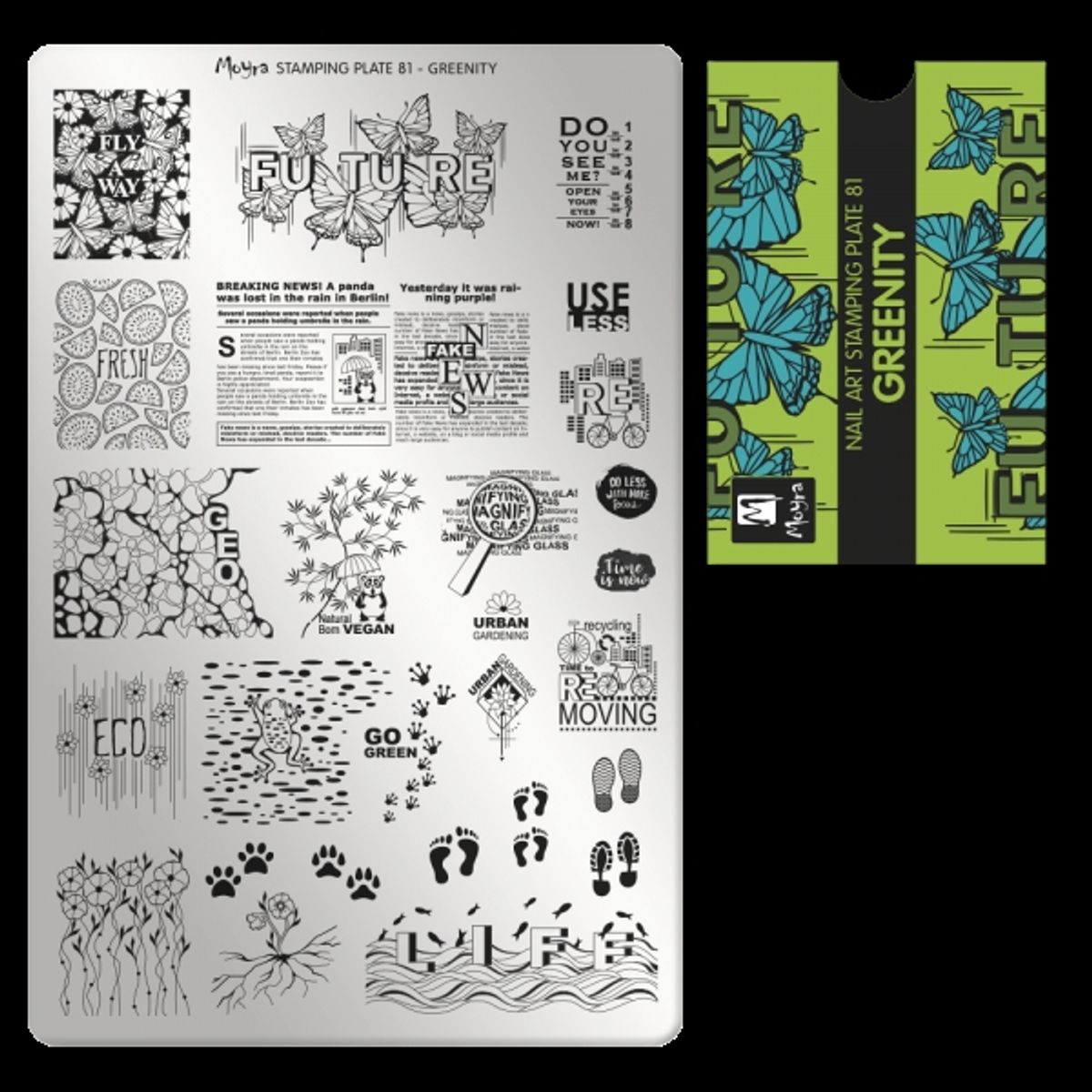 Greenity, NO. 81, Moyra Stamping Plade