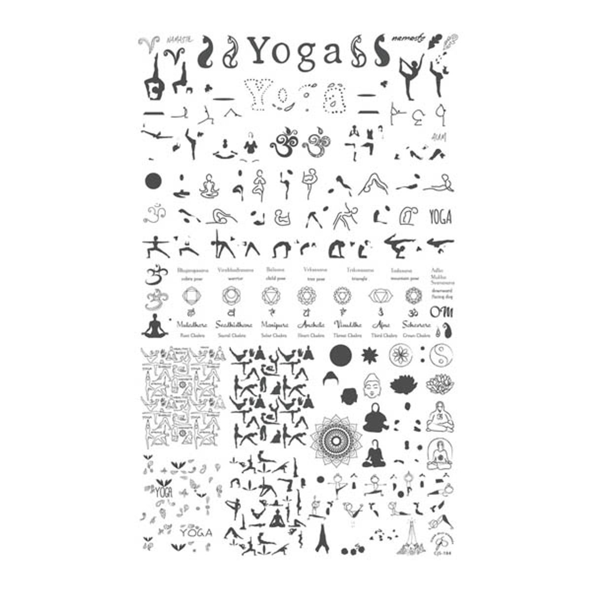 Zen Yoga, CJS-184, Clear Jelly Stamper(u)