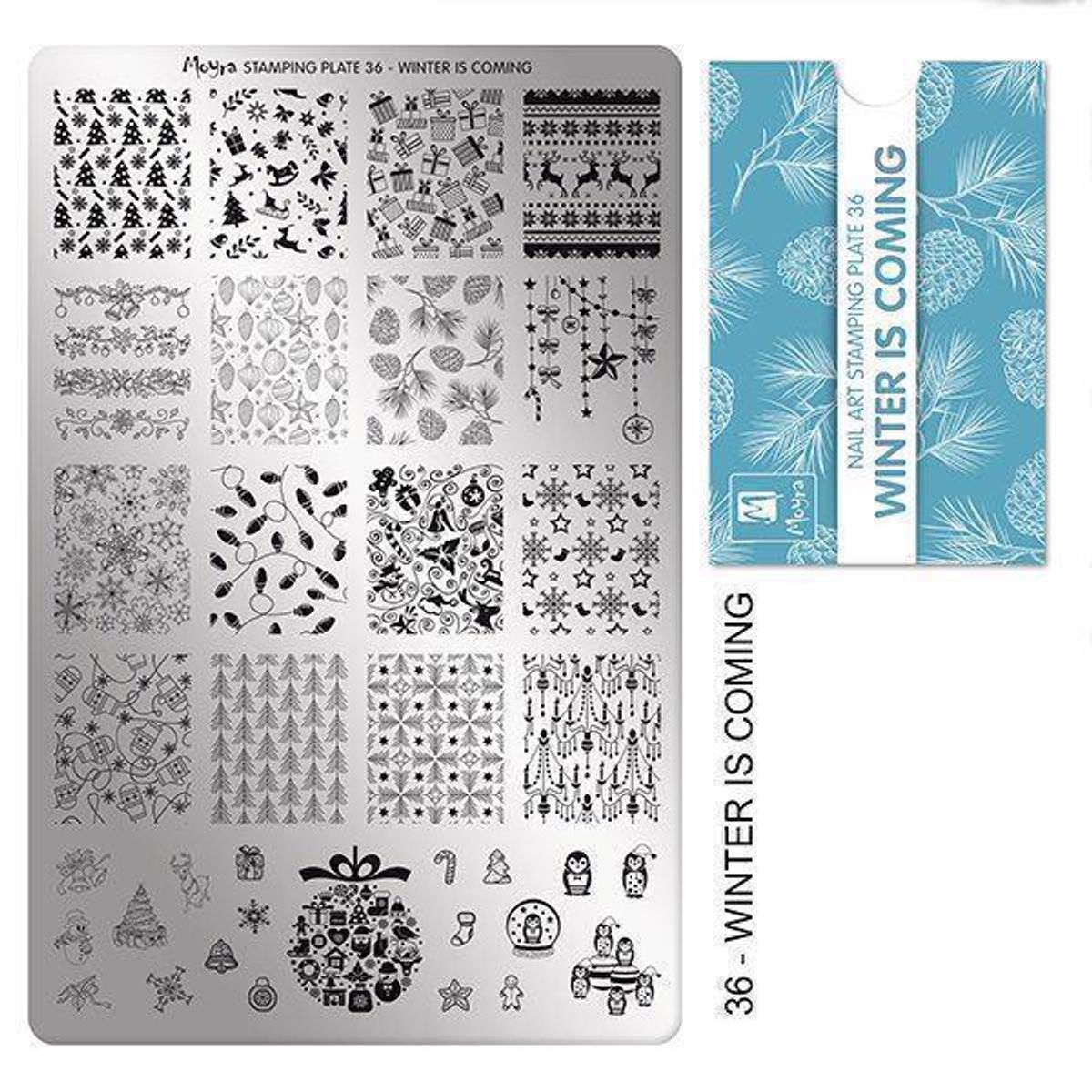 Winter is coming Stamping Plade NO. 36, Moyra