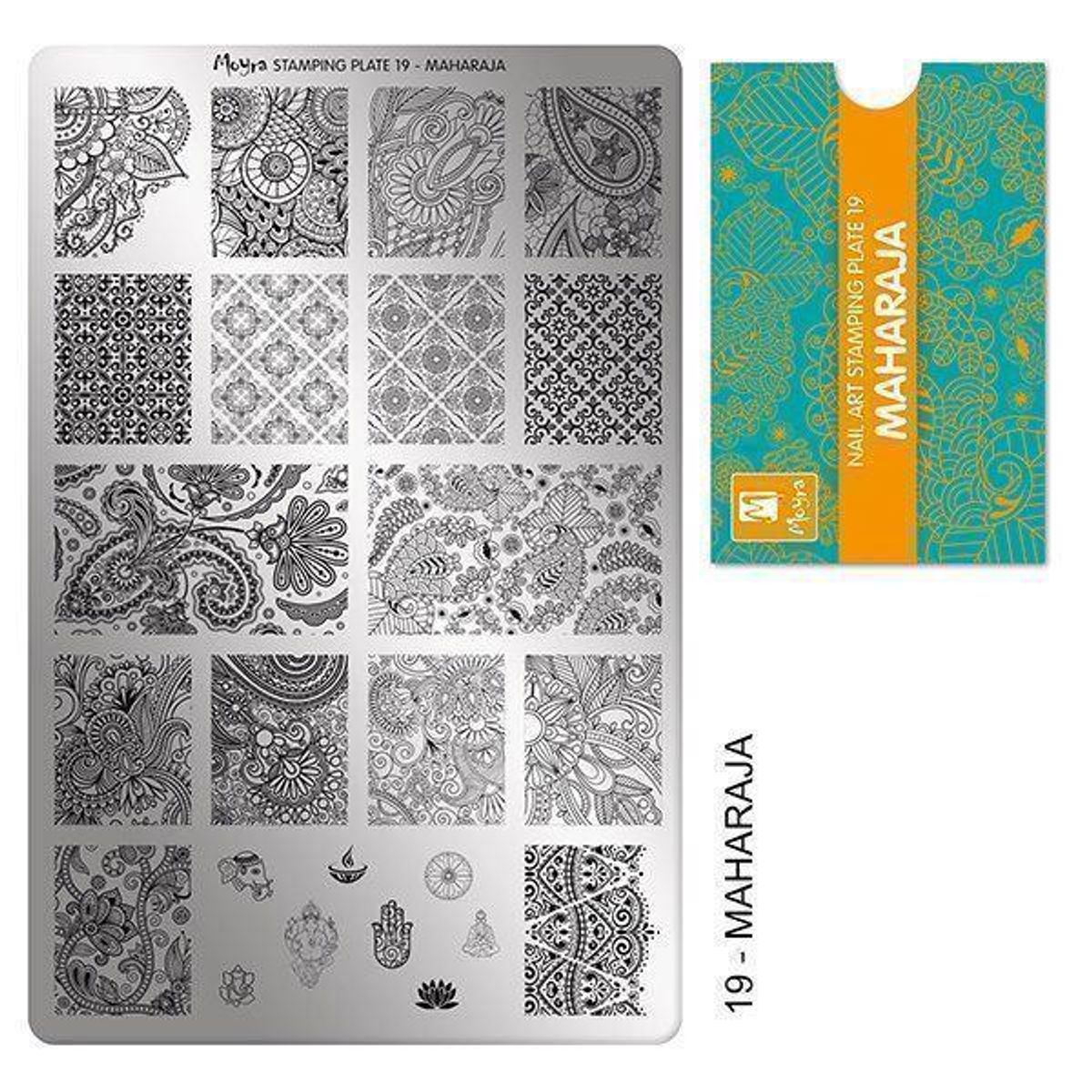 Mahajara Stamping Plade NO. 19, Moyra