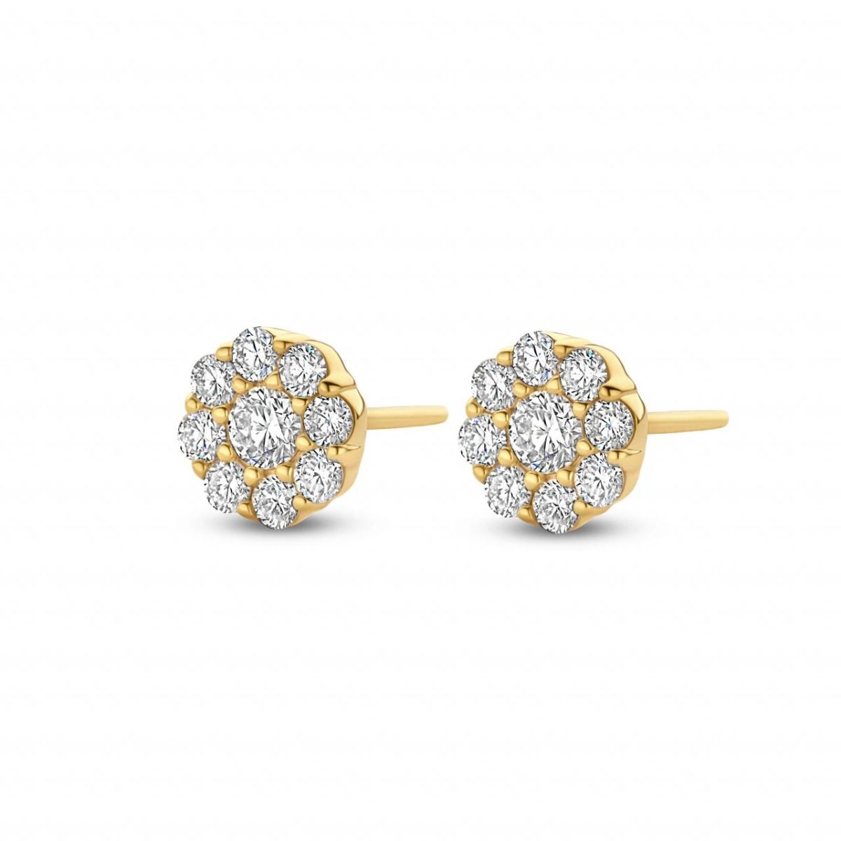 Spirit Icons Vanity Stud 14 Karat Guld Ørestikker med Diamanter 0,68 Carat W/VS