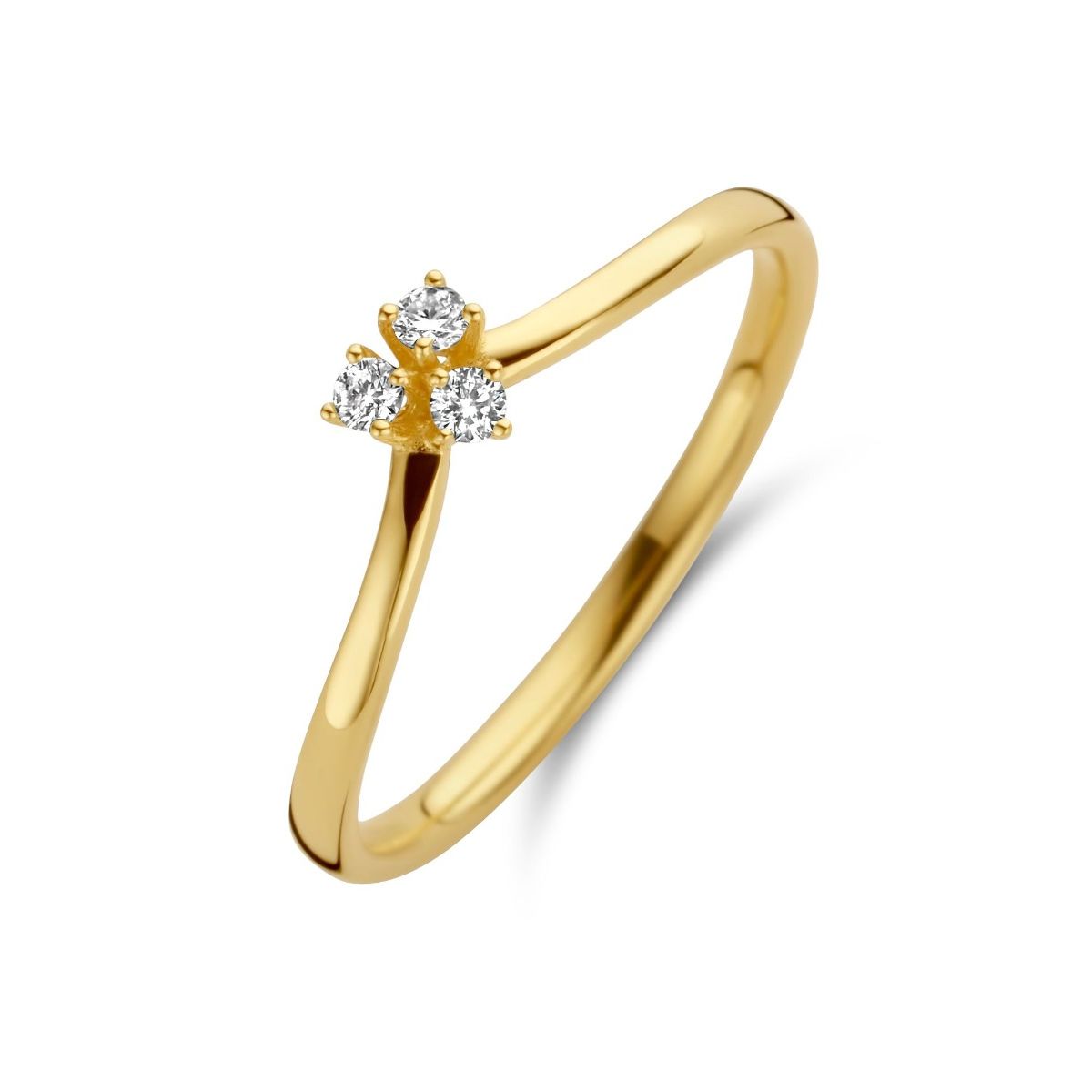 Spirit Icons Juliet Ring i 14 Karat Guld med Brillanter 0,09 Carat W/VS