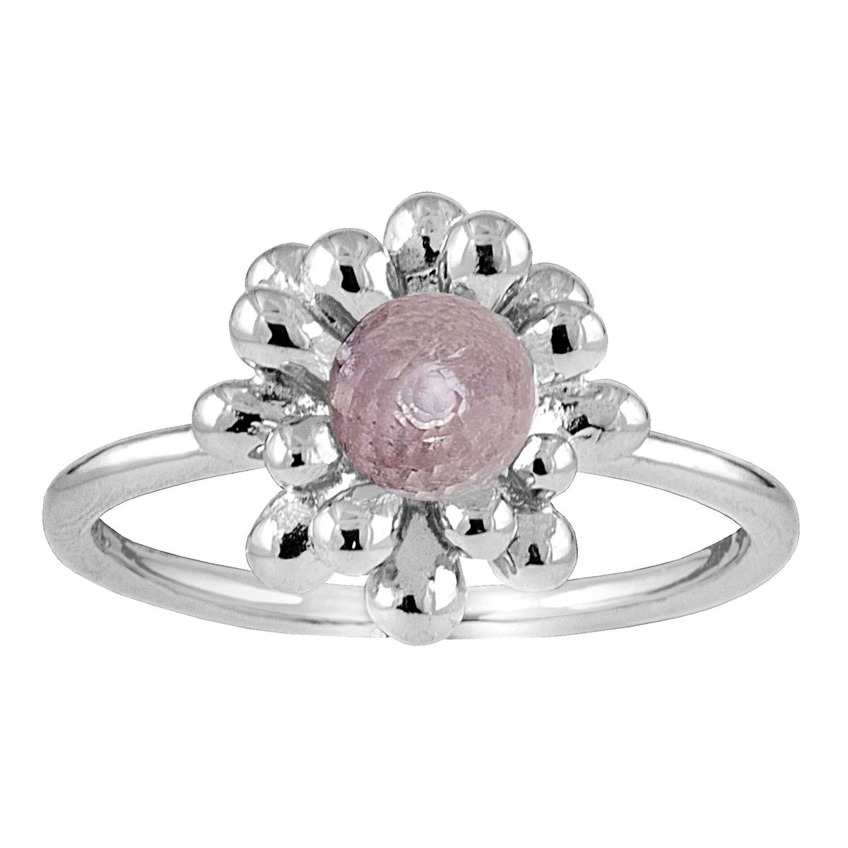 Rabinovich, Caring Nest Ring, Pink Ametyst/Sølv