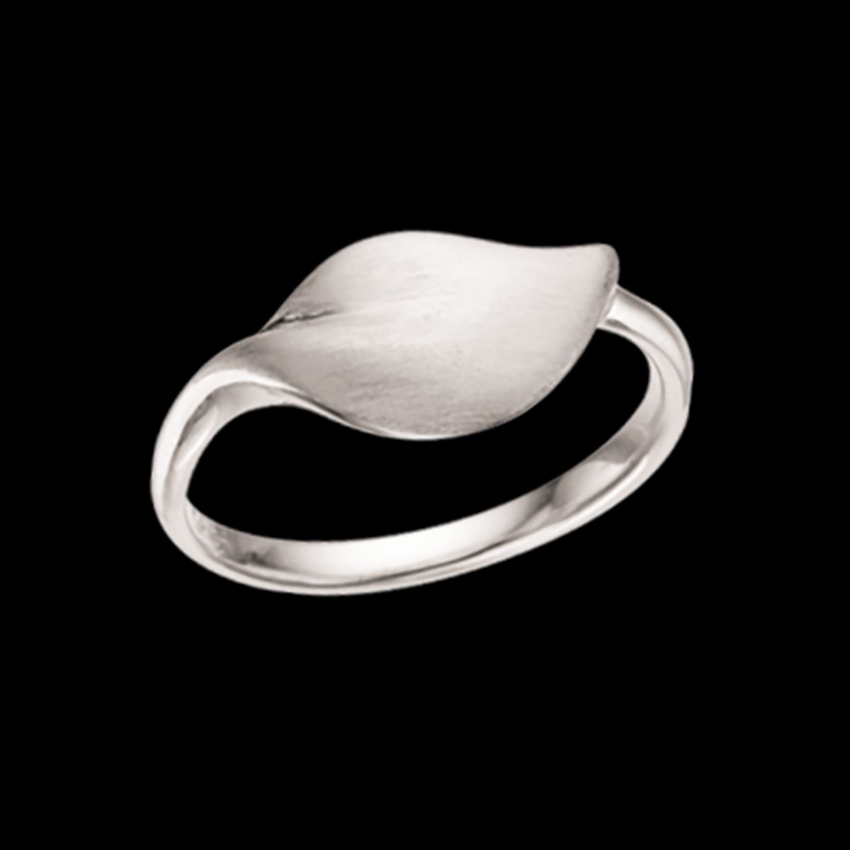 Scrouples Blad Ring i Sterling Sølv 726712