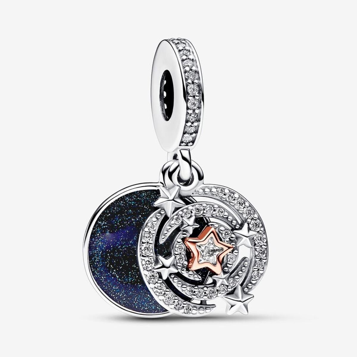 Pandora Moments Rose Shooting Star Sterling Sølv Charm